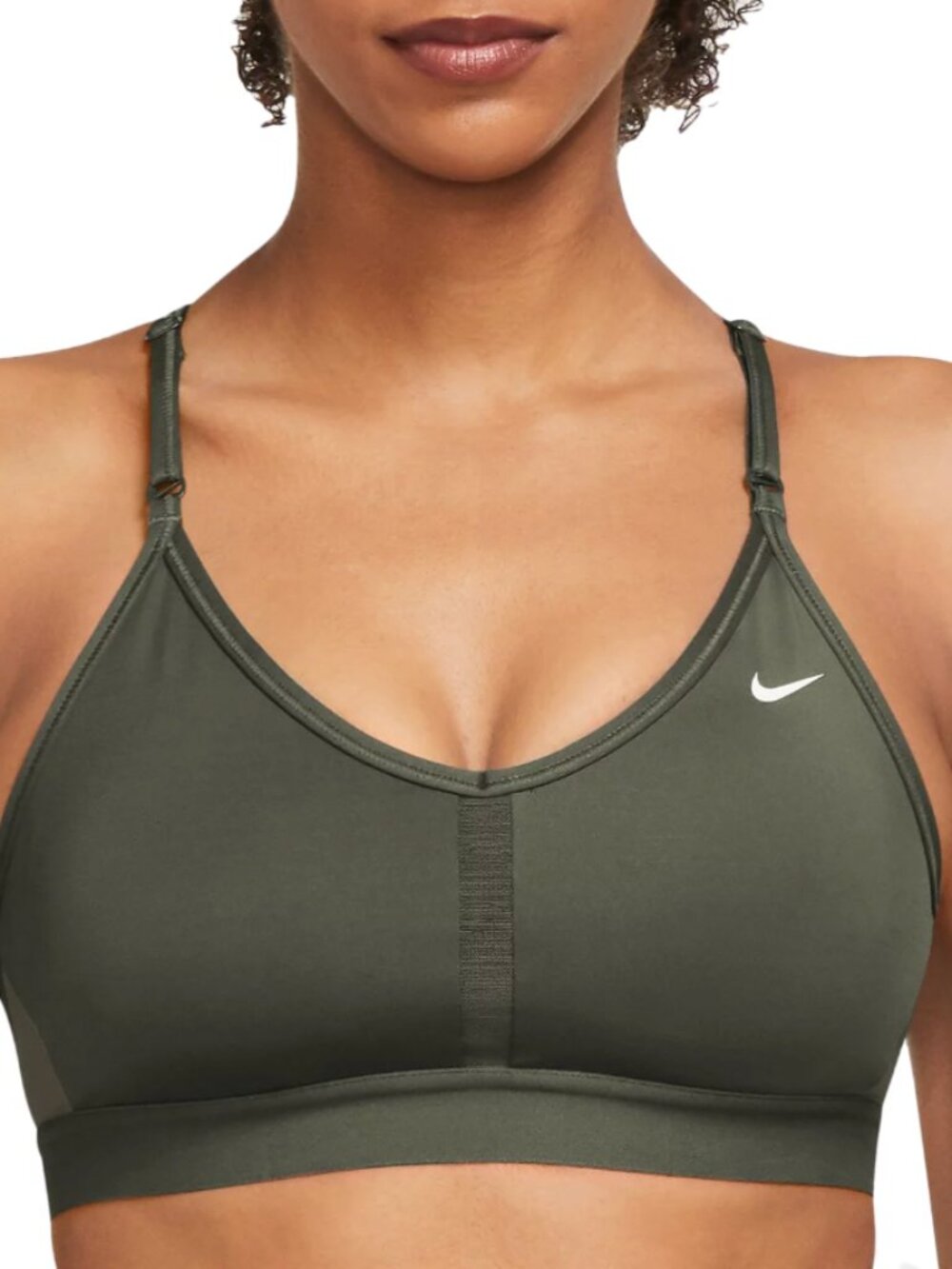 NIKE Dri-Fit Indy Sports Bra Olive Green